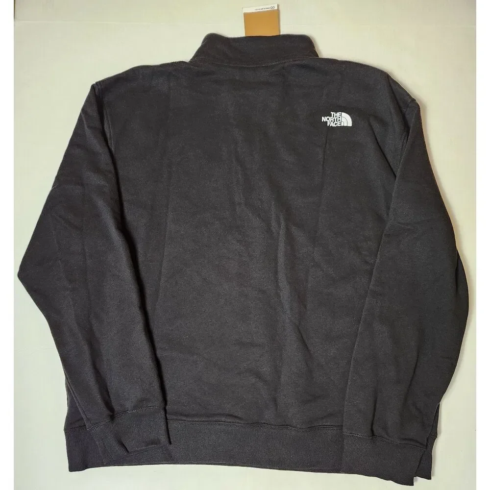 The North Face Mens Box Half Dome 1/4 Zip Pullover Sweatshirt XXL Black